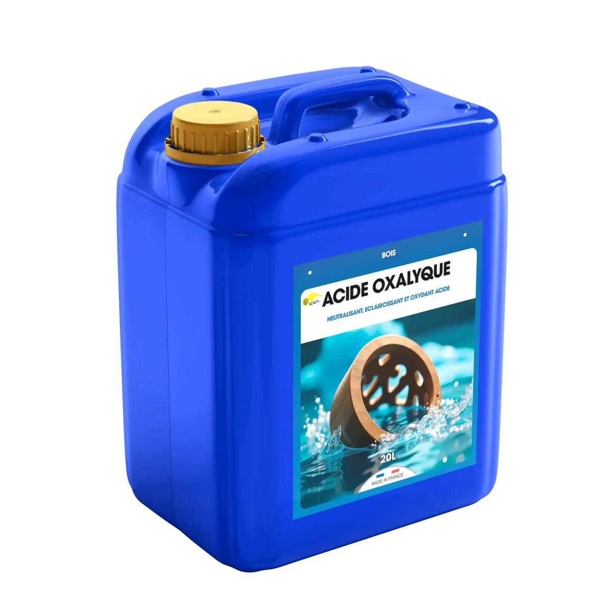 aplicação de ácido oxálico neutralizante em superfície decapada