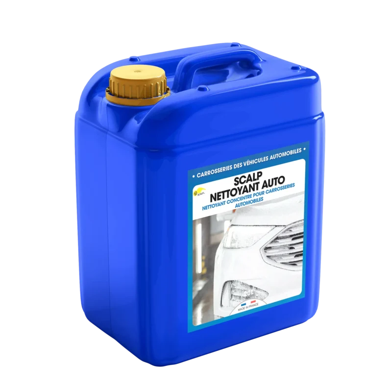 SCALP NETTOYANT AUTO: limpeza profissional de carroçarias para brilho e proteção instantâneos.
