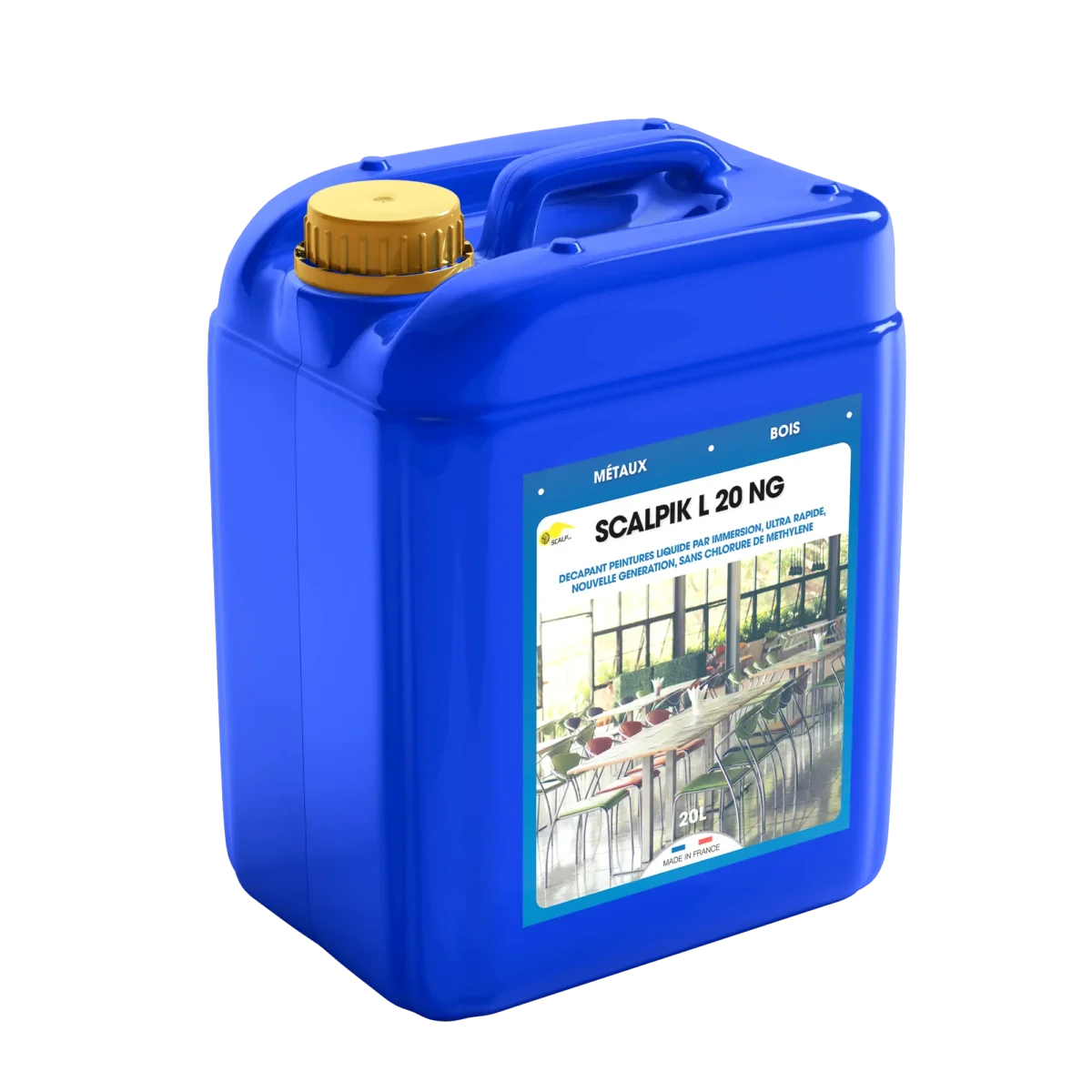 Decapagem decapante rapido por imersao em banho frio para metais e madeira.