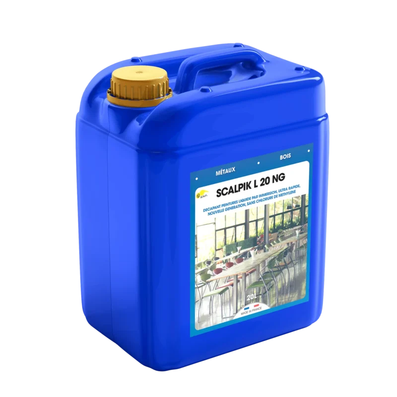 Decapagem decapante rapido por imersao em banho frio para metais e madeira.