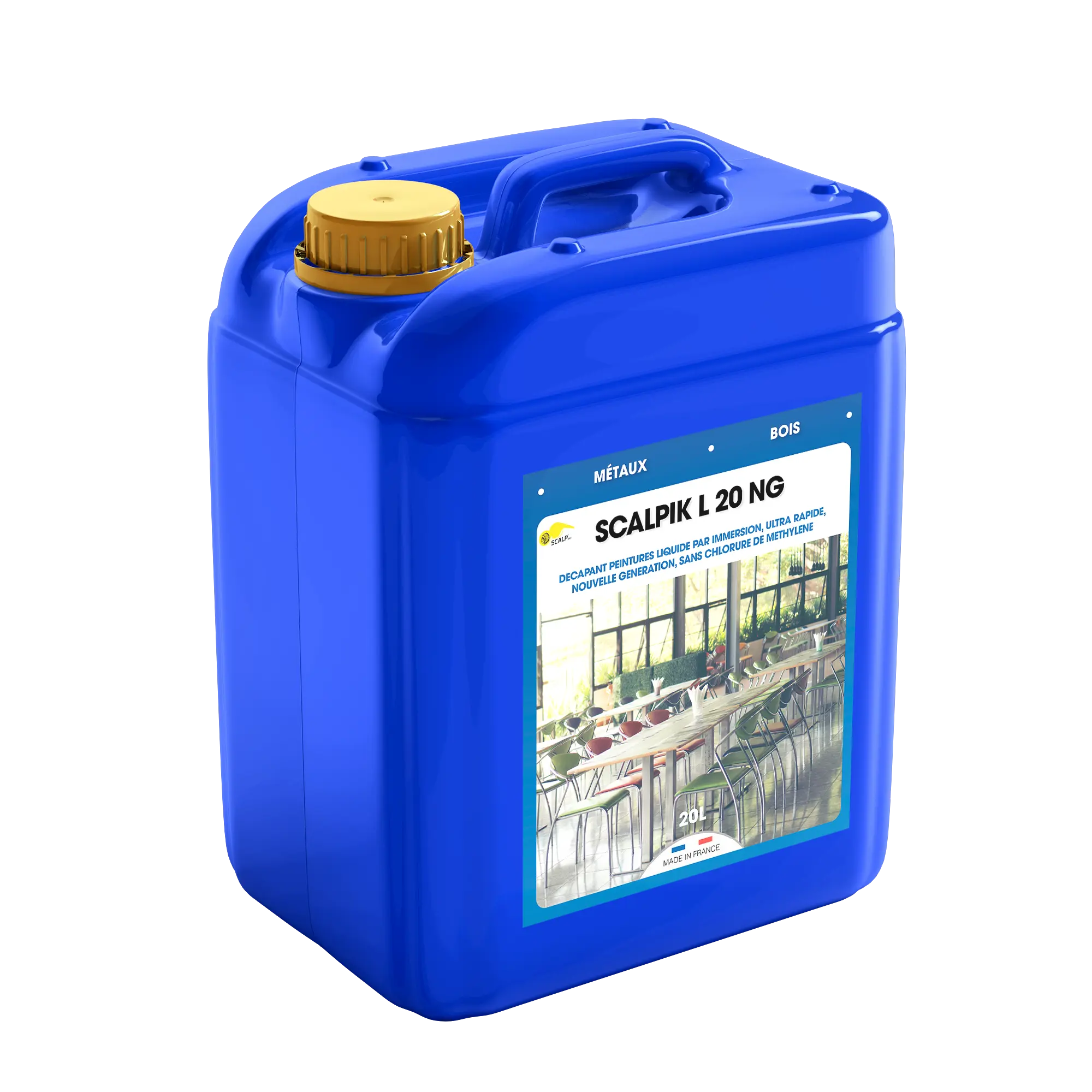 SCALPIK L 20 NG_ Decapagem decapante rapido por imersao em banho frio para metais e madeira.