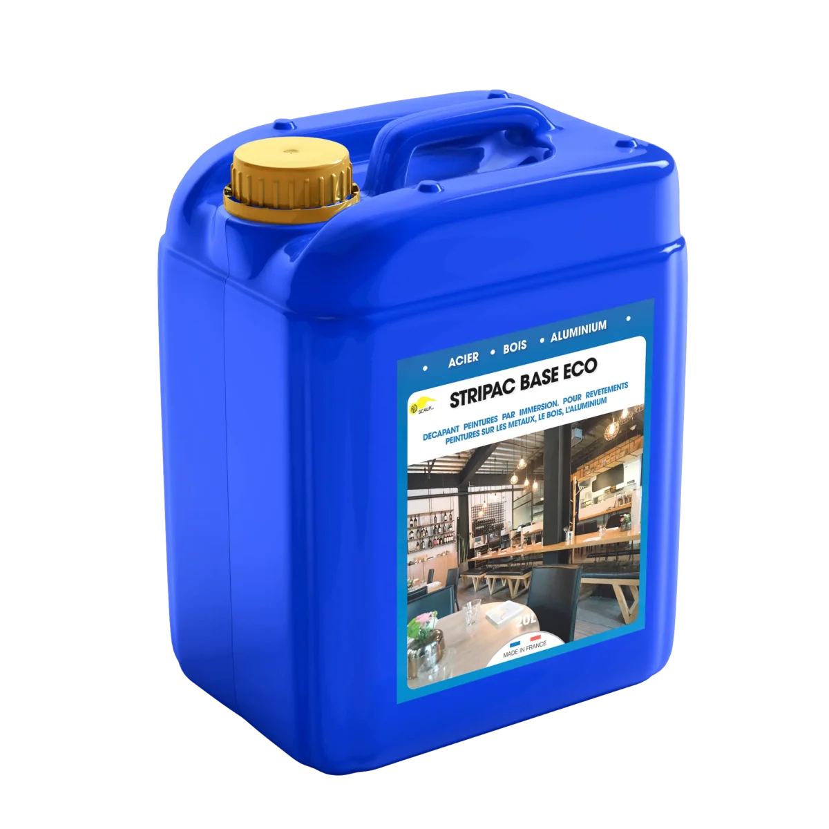 Decapagem a frio eficiente e segura para metais, alumínio e madeira.