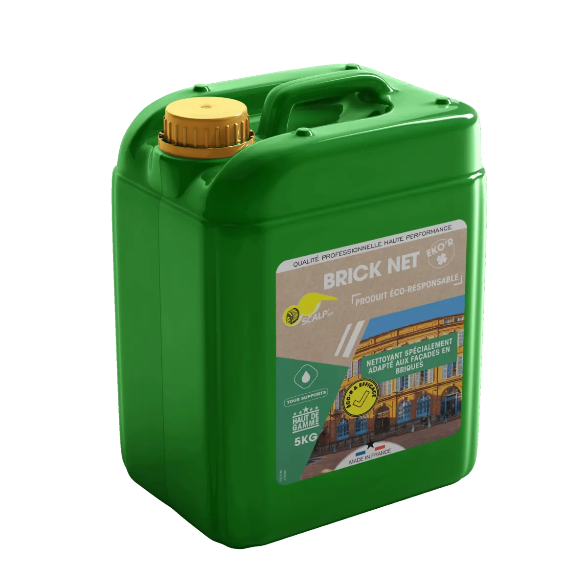 Limpa e protege fachadas em tijolo de forma eficaz e ambientalmente responsável.