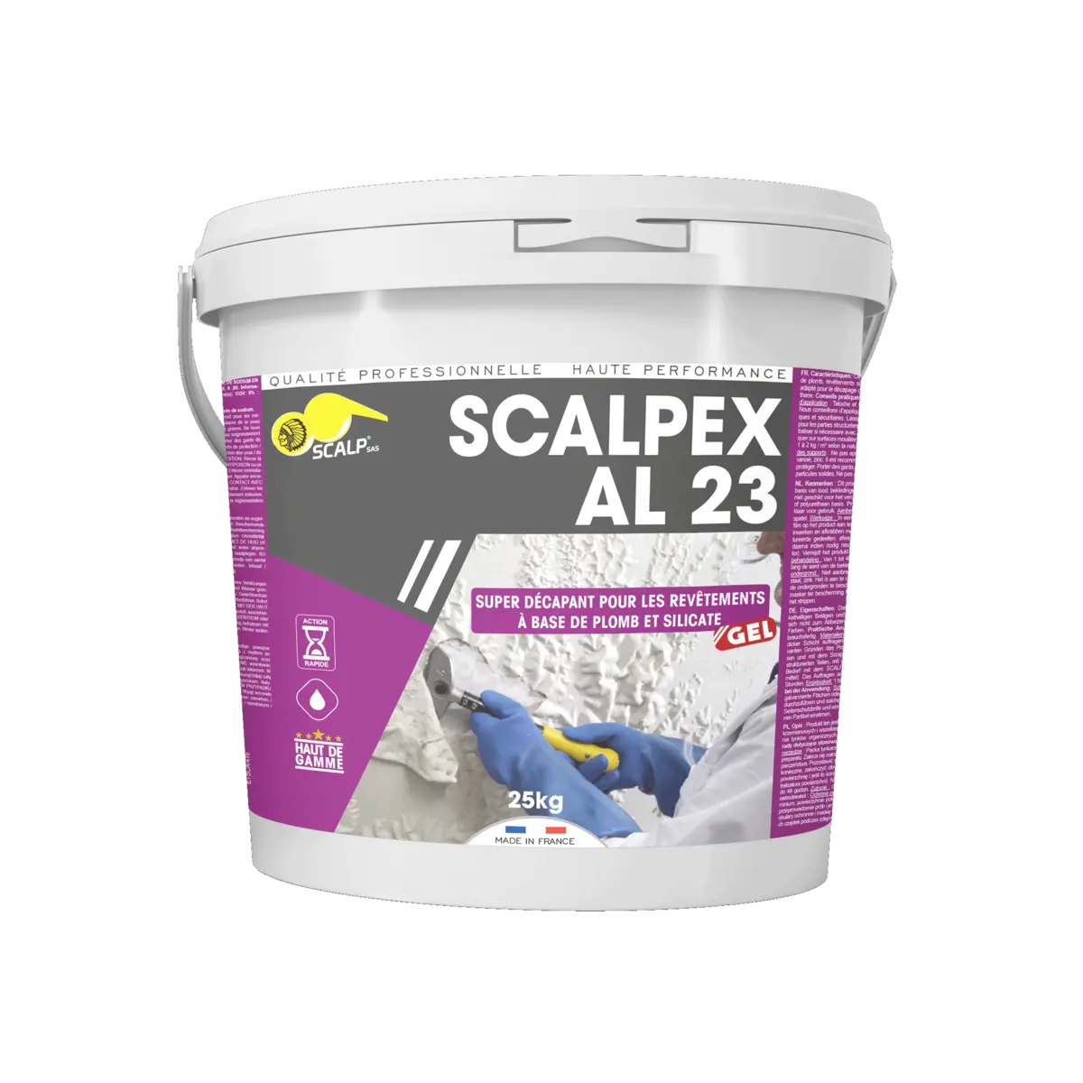 Um gel decapante seguro para remover tintas com chumbo e amianto.