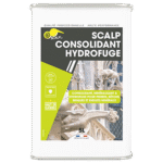 SCALP CONSOLIDANT HYDROFUGE fortalece e protege materiais porosos, oferecendo tratamento consolidante e hidrofugante eficaz.
