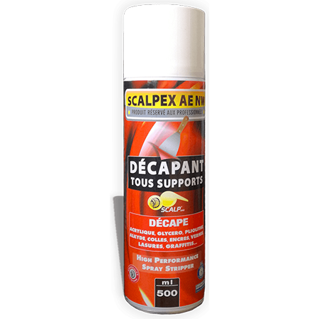 Decapante em aerossol rápido e eficaz para qualquer superfície.