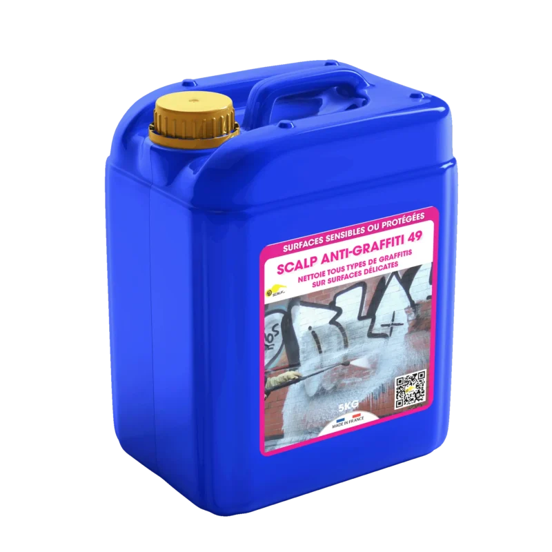 Proteja as superfícies delicadas com eficiência usando o SCALP ANTI-GRAFFITI 49, o removedor de graffiti de confiança dos profissionais.