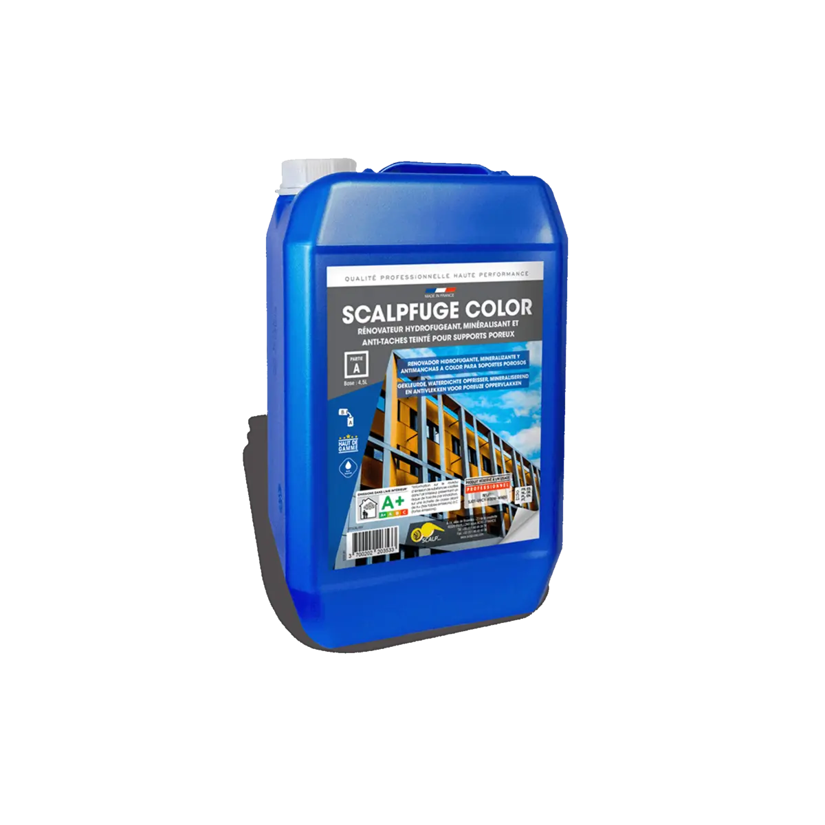 Hidrorrepelente colorido que protege, renova e mineraliza fachadas, telhados, paredes e pavimentos exteriores.