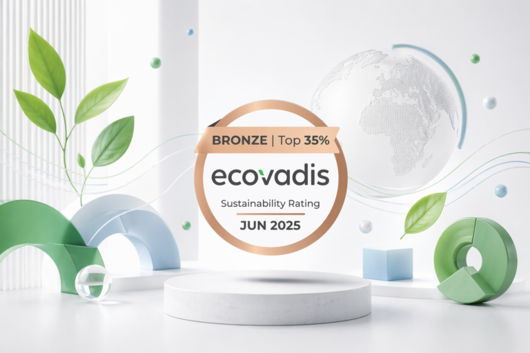 Medalha de bronze EcoVadis 2025 atribuída à SCALP SAS