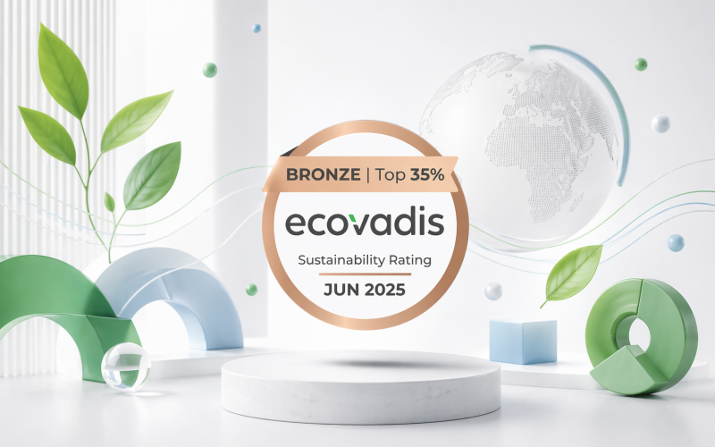 Medalha de bronze EcoVadis 2025 atribuída à SCALP SAS