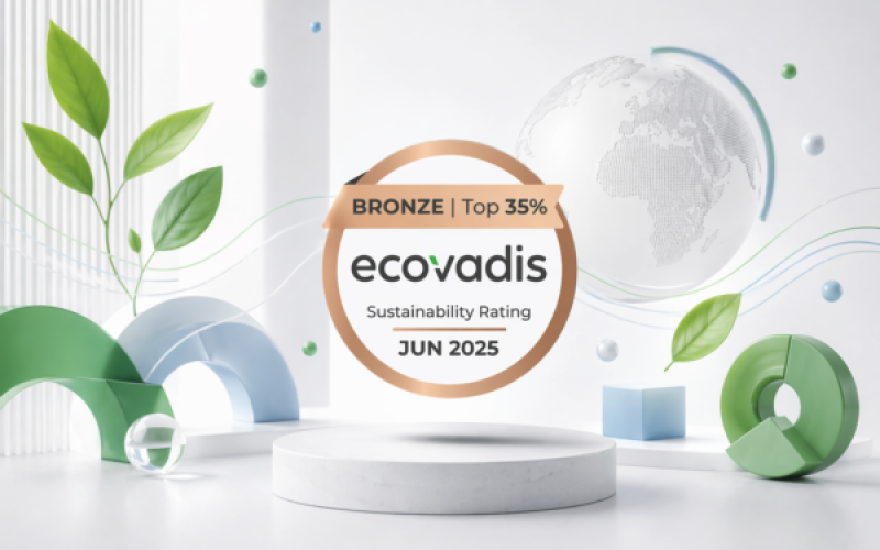 Medalha EcoVadis Bronze 2025 atribuída à SCALP SAS pela gestão sustentável empresarial
